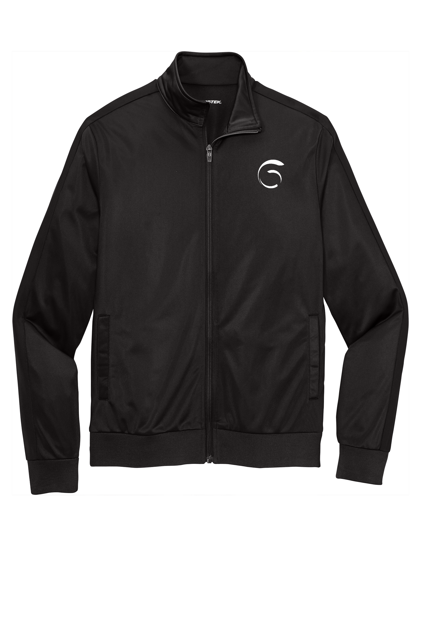 Sport-Tek ® Tricot Sleeve Track Jacket - Black (for custom options see below)