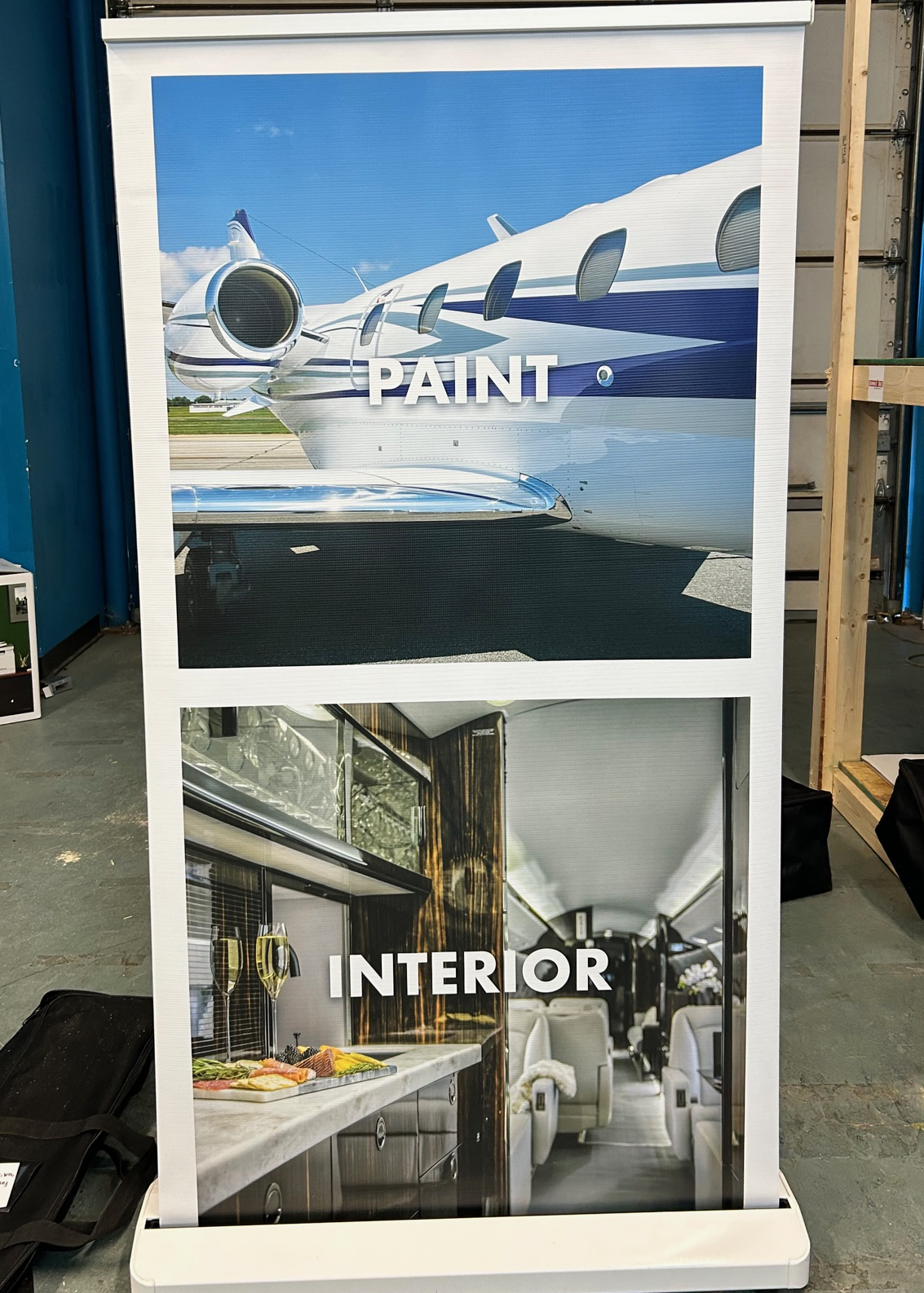 Retractable Banner - Paint-Interior Military - SA