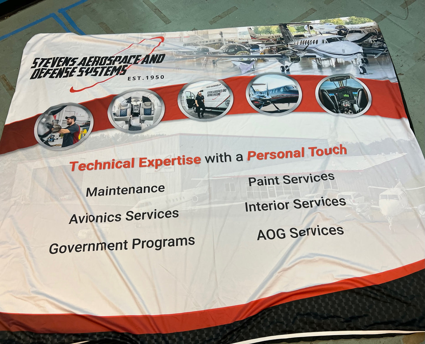 Backdrop - Tech Expertise w/Personal Touch - NO HARDWARE