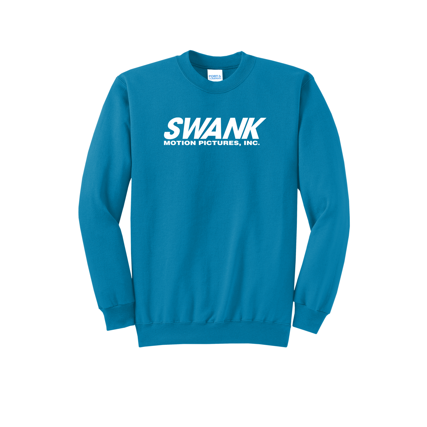 Swank College Neon Blue Crewneck