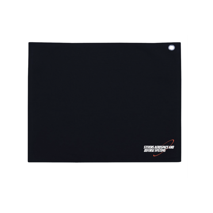 Velour Hemmed Towel with Grommet & Hook - Embroidery Logo