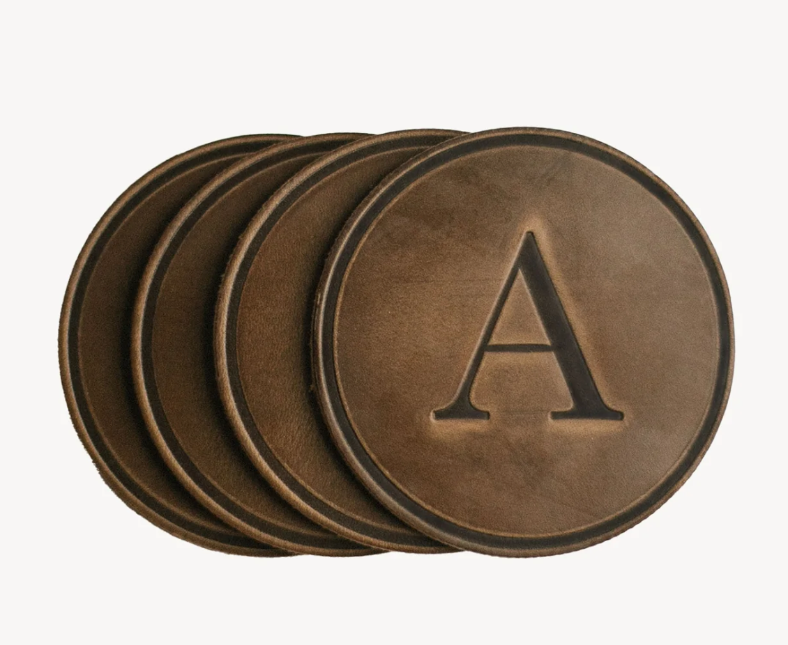 Monogram Circle Coasters / On-Demand