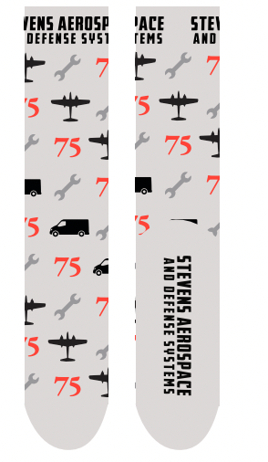75th Custom Socks (Grey)