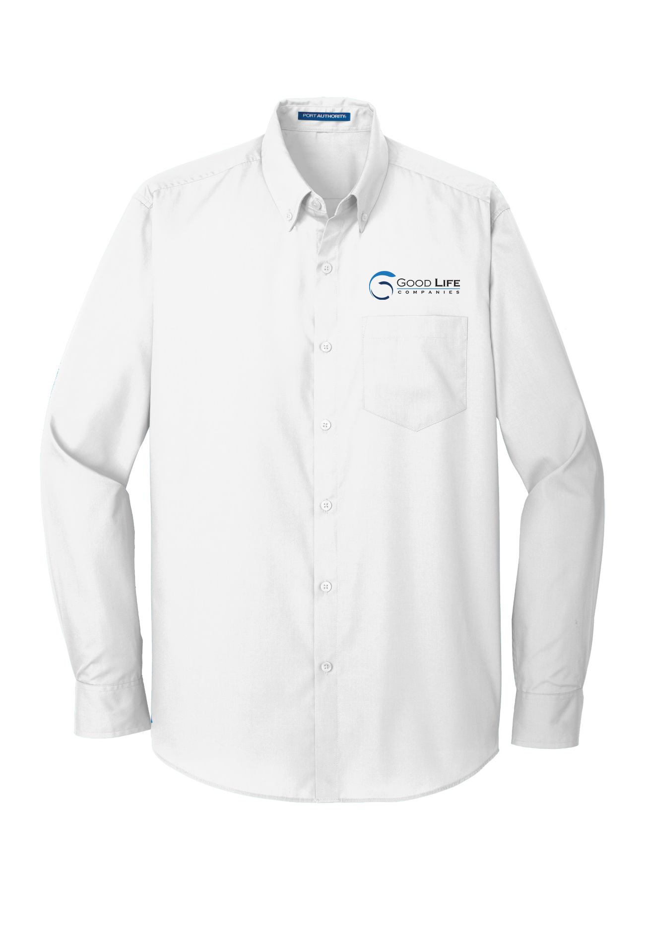Port Authority® Long Sleeve Carefree Poplin Shirt (for custom options see below) Add'l Color Options