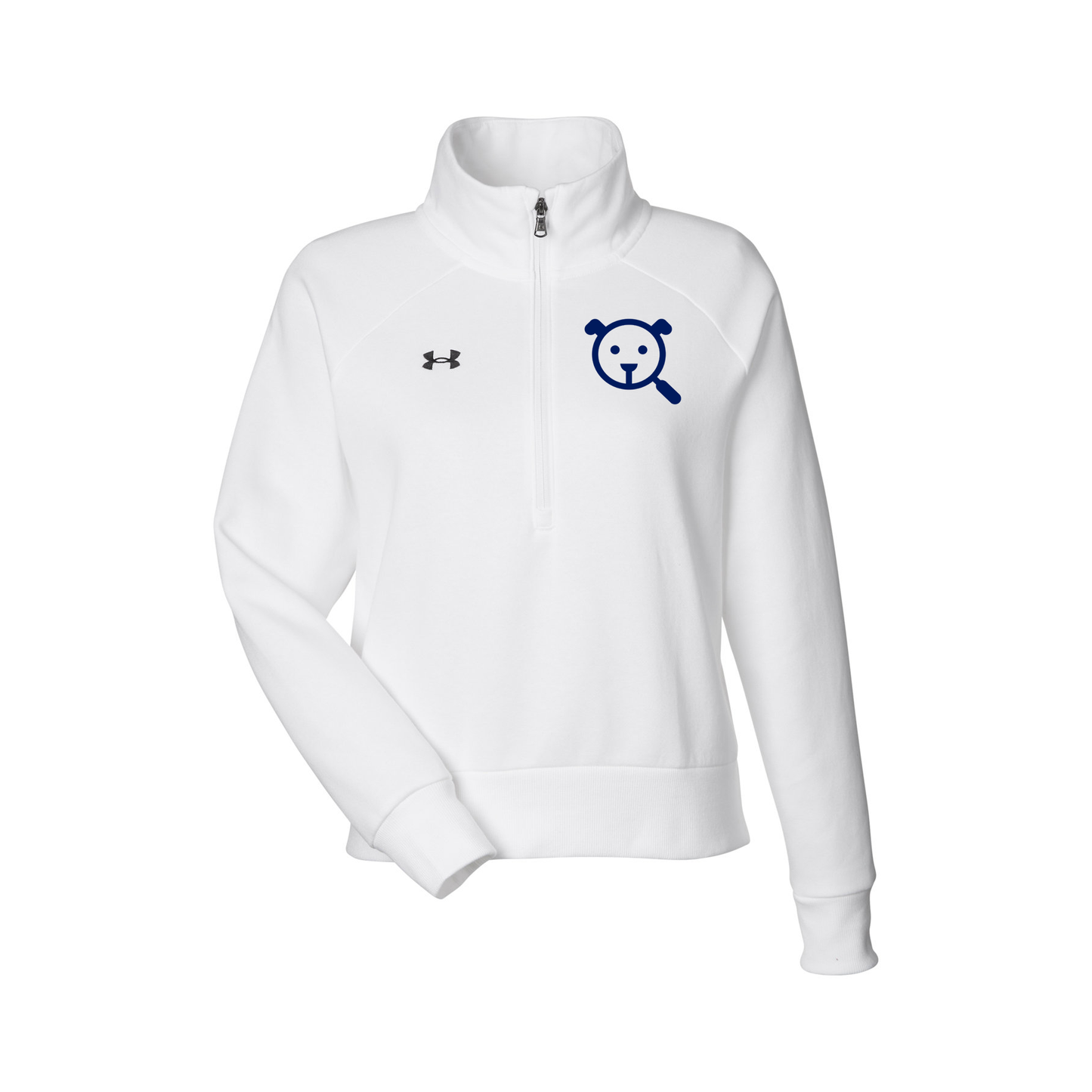 Under Armour Rival Fleece Quarter-Zip Womens/White - Click on item for full details