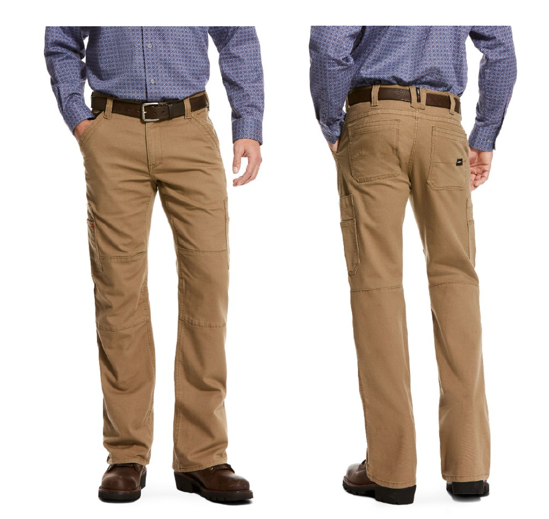 Ariat M5 Stretch Duralight Canvas Straight Leg Pant - Khaki (38/32)