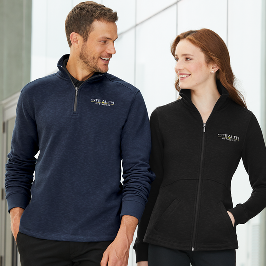 Port Authority® Slub Fleece 1/4-Zip Pullover - Includes Customization