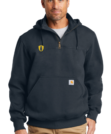 Carhartt ® Rain Defender ® Paxton Heavyweight Hooded Zip Mock Sweatshirt - Shield
