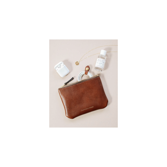 Small Tumbled Chestnut Utility Bag - Includes Monogram Engraving