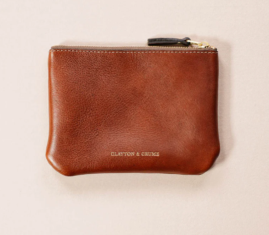 Small Tumbled Chestnut Utility Bag - Includes Monogram Engraving
