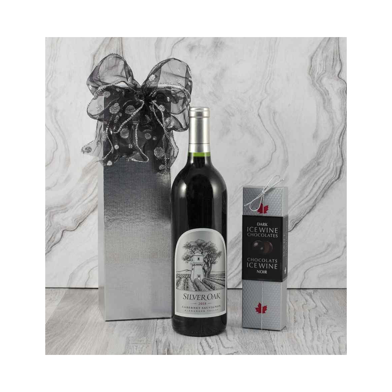Silver Oak Alexander Valley Cab Sauvignon & Chocolates Gift Basket