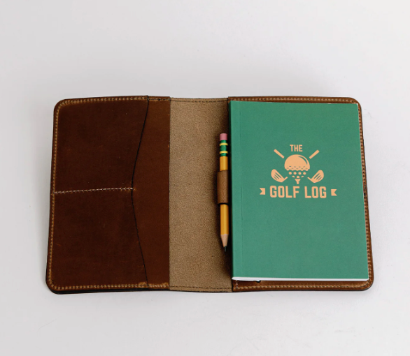 Golf Scorecard Holder with Golf Log & Pencil