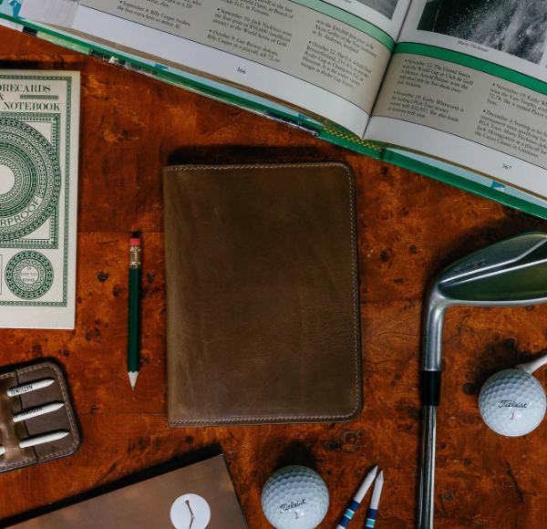 Golf Scorecard Holder with Golf Log & Pencil